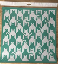 Chalk Couture Cat Pattern RETIRED New 18 x 18  D SIZE