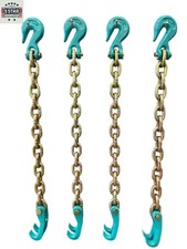 4 X Auto Body Frame Machine Frame Rack Chain With Grab Hook Claw Chain Deal