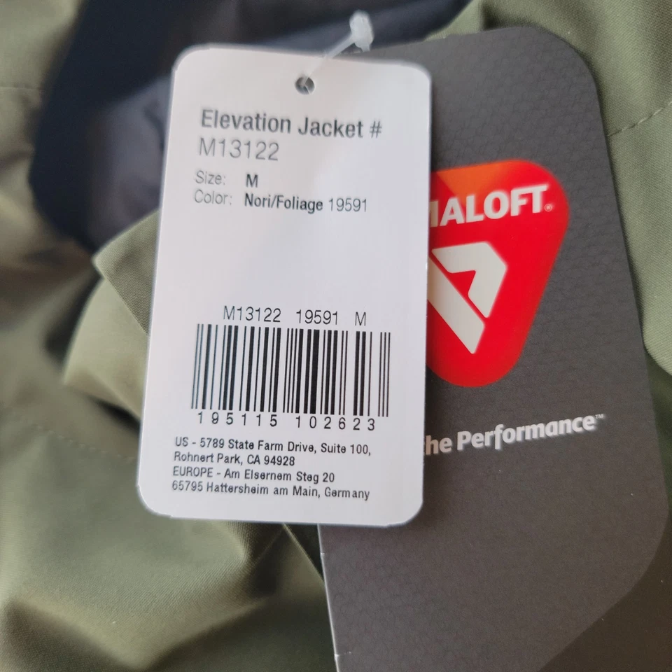 NEW Marmot Elevation Mens M PrimaLoft Jacket Green Waterproof Ski Snow MSRP $350 - Image 3 of 4
