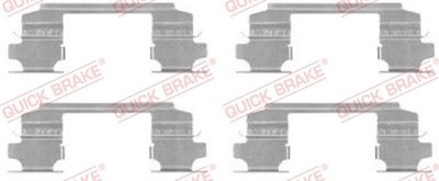 Zubehörsatz Scheibenbremsbelag QUICK BRAKE 109-1686 für NISSAN TRAIL T30 1 4x4