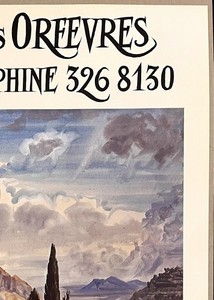 Albert DECARIS - Affiche originale exposition - Galerie des Orfèvres Paris 1976 - vue 3 sur 5
