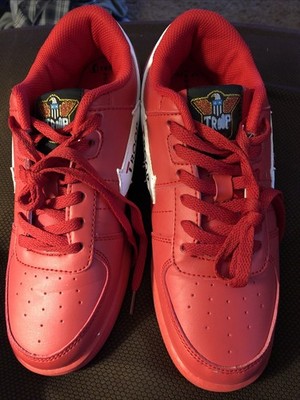 Sz 7 Men's Troop Crown Red  All Over Sneakers
