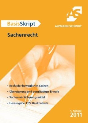 BasisSkript Sachenrecht Dr., Till Veltmann