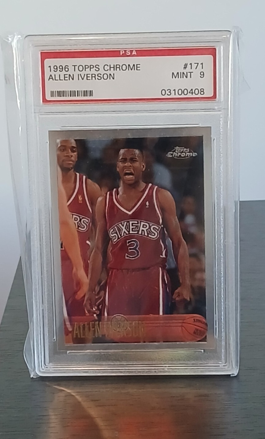 Allen Iverson 1996 Topps Chrome #171 Base Price Guide - Sports