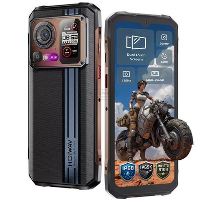 HOTWAV Cyber 15 Rugged Smartphone 12GB+256GB 6280mAh Unlcoked GPS Dual SIM Phone