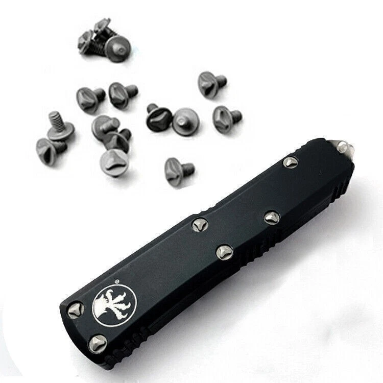 Tornillo de aleación de titanio TC4 6 piezas mango de cuchillo tornillos de agarre de clavo para Microtech UTX-85 Foto 2 de 4