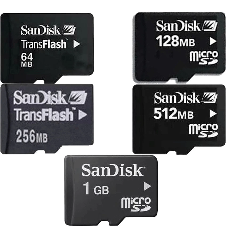 SanDisk 64 128 256 512MB 1 2 4 8GB Micro SD SDHC Class 4 TF Memory Card SDSDQ - Image 3 of 3