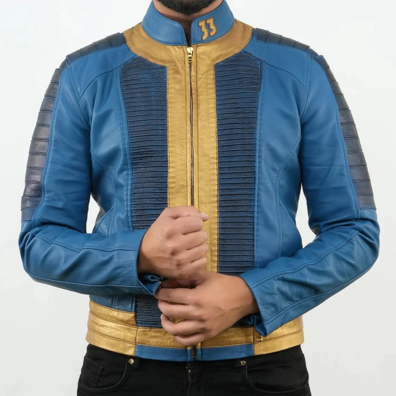 Vault 33 Lucy Fallout Leather Jacket Cosplay Costume | TV Series Inspired
