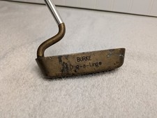 Vintage Burke Ding-A-Ling Brass Tuning Fork Putter 35 Inches Right Handed RARE