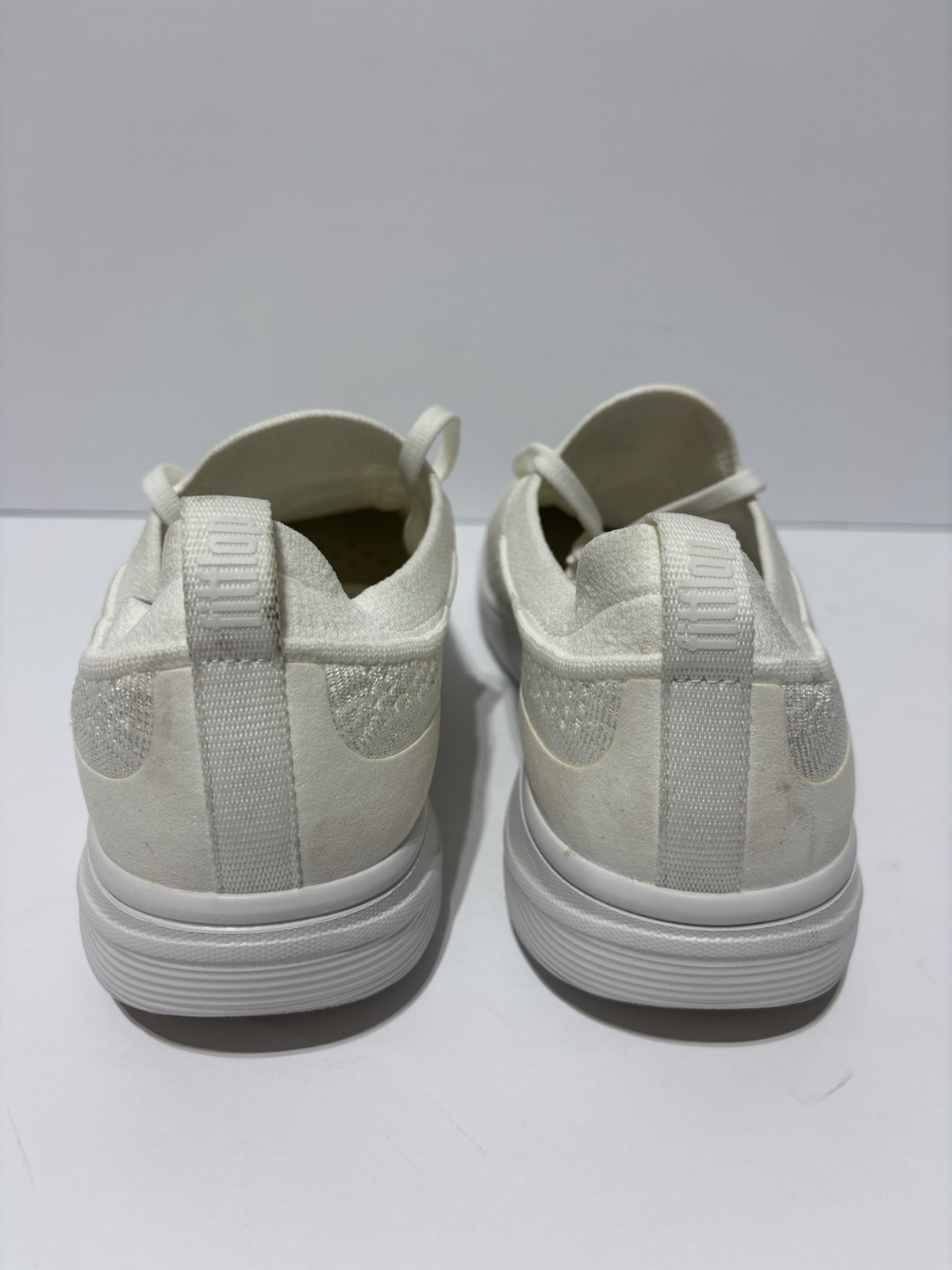 FitFlop Women’s Super-Q Knit Slip-On Lace Sneakers White, Size 7.5 M image 4