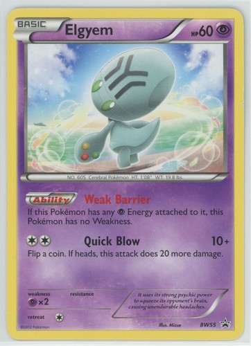 Elgyem BW55 Black & White Promo Card Regular MP