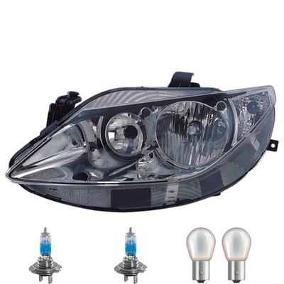 Scheinwerfer links inkl. Premium Lampen für Seat Ibiza IV 6J5 6P1 mit LWR Motor
