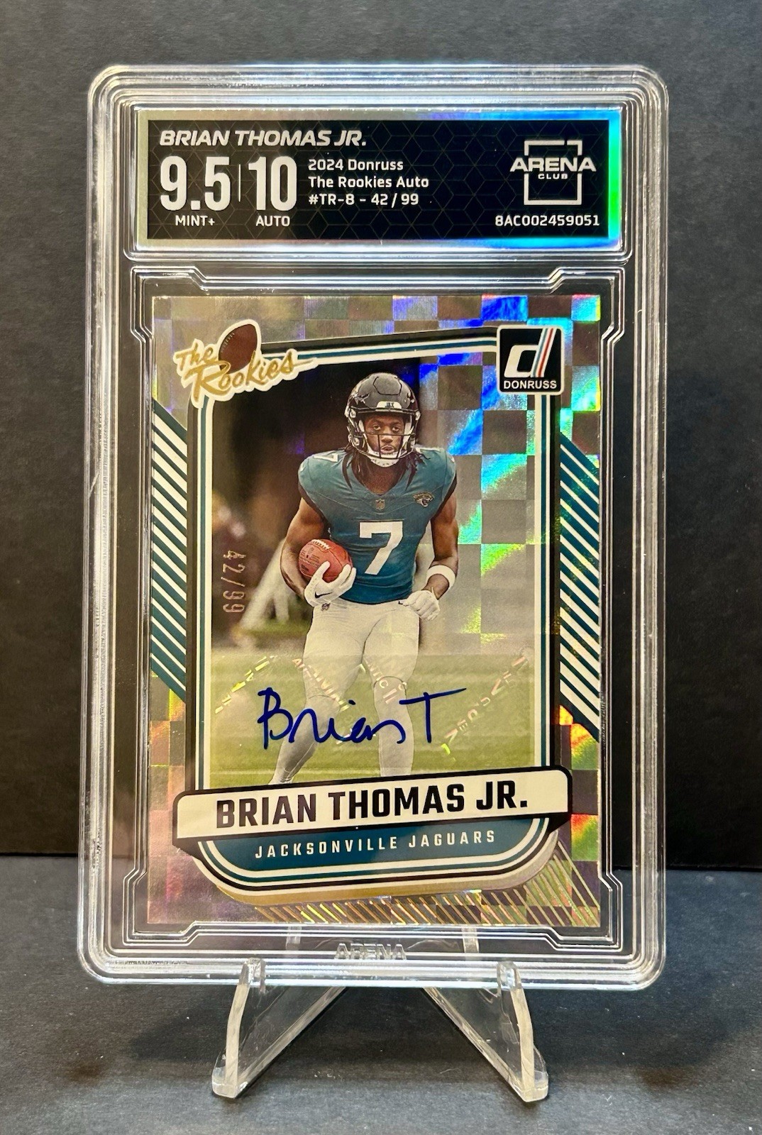 2024 Panini Donruss - The Rookies Brian Thomas Jr. #TR-8 Autographs /99 (AU, RC)
