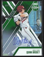 Quinn Brodey 2017 Panini Elite Extra Edition Die Cut Emerald Auto /25 #97 New