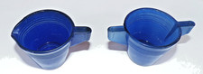 J. Pressman Dark Cobalt Blue Sugar  Creamer - Akro Agate Chiquita Tea Set