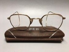 Antique American Optical Ful-Vue 1/10-12K Gold Filled Wire Rim Glasses w/ Case