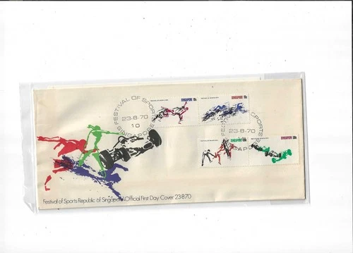 Singapore Year 1970 Festival of Sports FDC