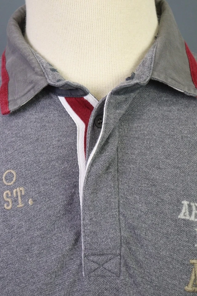 Polo de rugby gris Aeronautica Militare talla L Foto 3 de 4