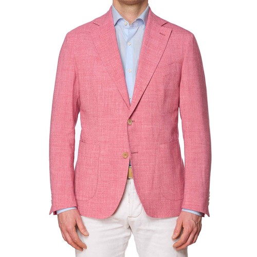 SARTORIA PARTENOPEA Jacke rosa Leinen ungefüttert NEU aktuelles Modell - Bild 1 von 7