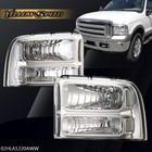Fit For 05-07 Ford F250 F350 F450 F550 Super Duty Clear Lens Headlights