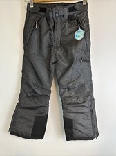 AQ Explore the Unknown Snow/Winter Ski Pants Gray Unisex XS 5/6 Cozy N Warm D1