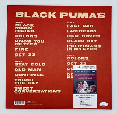 Black pumas レコード Black Pumas Self Titled Colored Vinyl LP Deluxe Record JSA