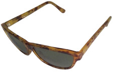 retro sunglasses gold-tone tortoise shell plastic 133 mm