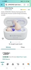 Audien ATOM PRO 2 Wireless Rechargeable OTC Hearing Aid, Premium *NEW*