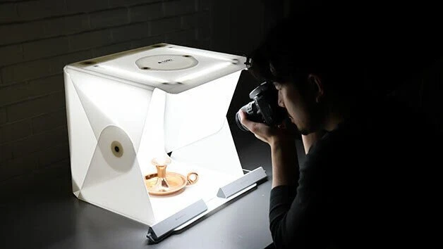 Foldio2 Plus+Capa Frontal (Caixa de Estúdio Fotográfico Dobrável All-in-one 15") ORANGEMONKIE - Imagem 3 de 4