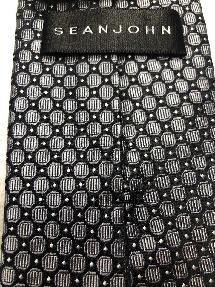 SEAN JOHN CORBATA HOMBRE GRIS Y NEGRO 3,75 X 60 Foto 4 de 4