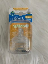 Dr. Browns Wide Neck Silicone Size 6m Nipples