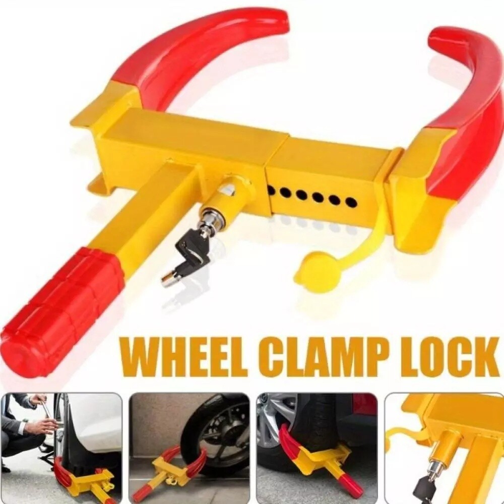 Auto Radkralle Parkkralle Wegfahrsperre Wohnwagen AnhäNger Diebstahlsicherung~-image