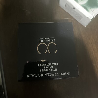 MAC Prep + Prime CC Colour Correcting Compact ADJUST .28 oz NIB Bj4