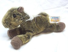 Animal Alley LITTLE SOFT BROWN  WHITE HORSE 7" Plush STUFFED ANIMAL Toy