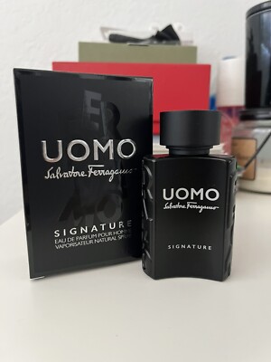 UOMO SIGNATURE BY SALVATORE FERRAGAMO MEN PARFUM SPRAY 1.0 OZ / 30 ML NIB