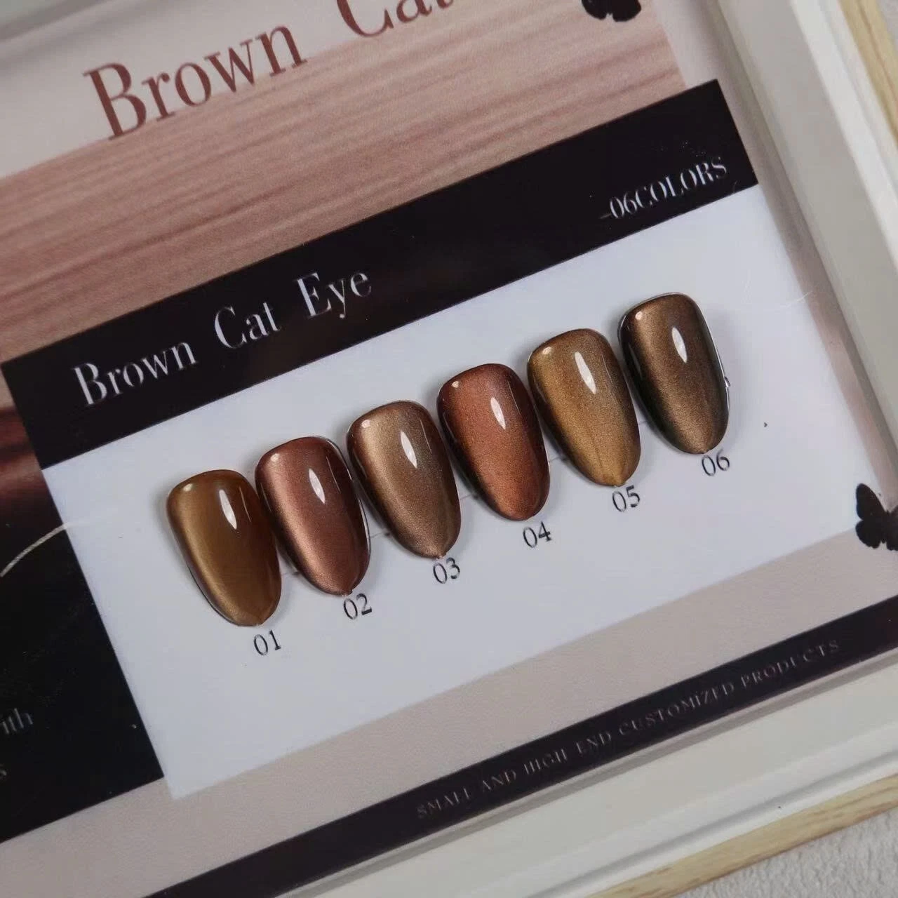 K.Nails Brown Cat Eye Gel Polish Set – Magnetic Effect, SGS/MSDS/CE Certified