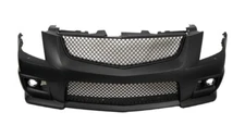 For CADILLAC 08-13 CTS, V-Style Front Bumper w/Black Grille and Fog Lights