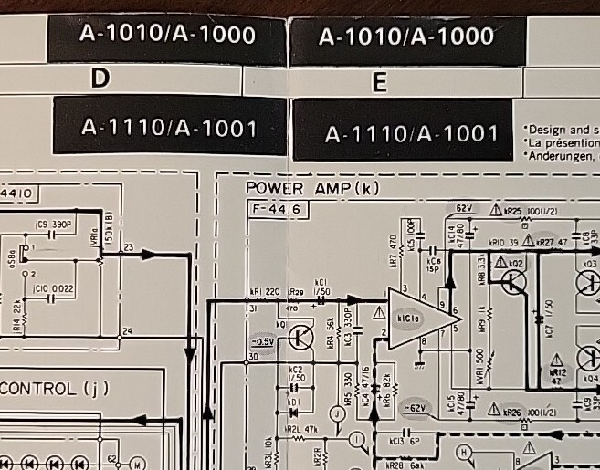 Service Schematic Diagram-Sansui A-1010 Integrated DC Servo Stereo