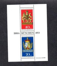 WEST GERMANY MNH 1973 MS1660 I.B.R.A. MUNCHEN 73 INT STAMP EXHB