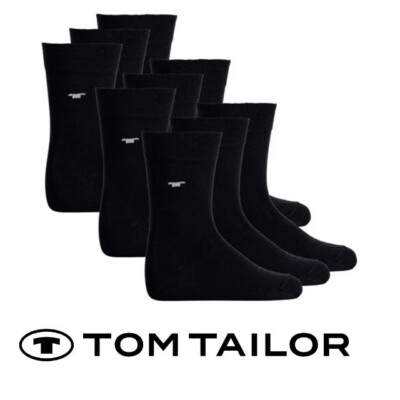 Tom Tailor - Business Socken - Multipack - 12 Paar - schwarz - Größe 43/46