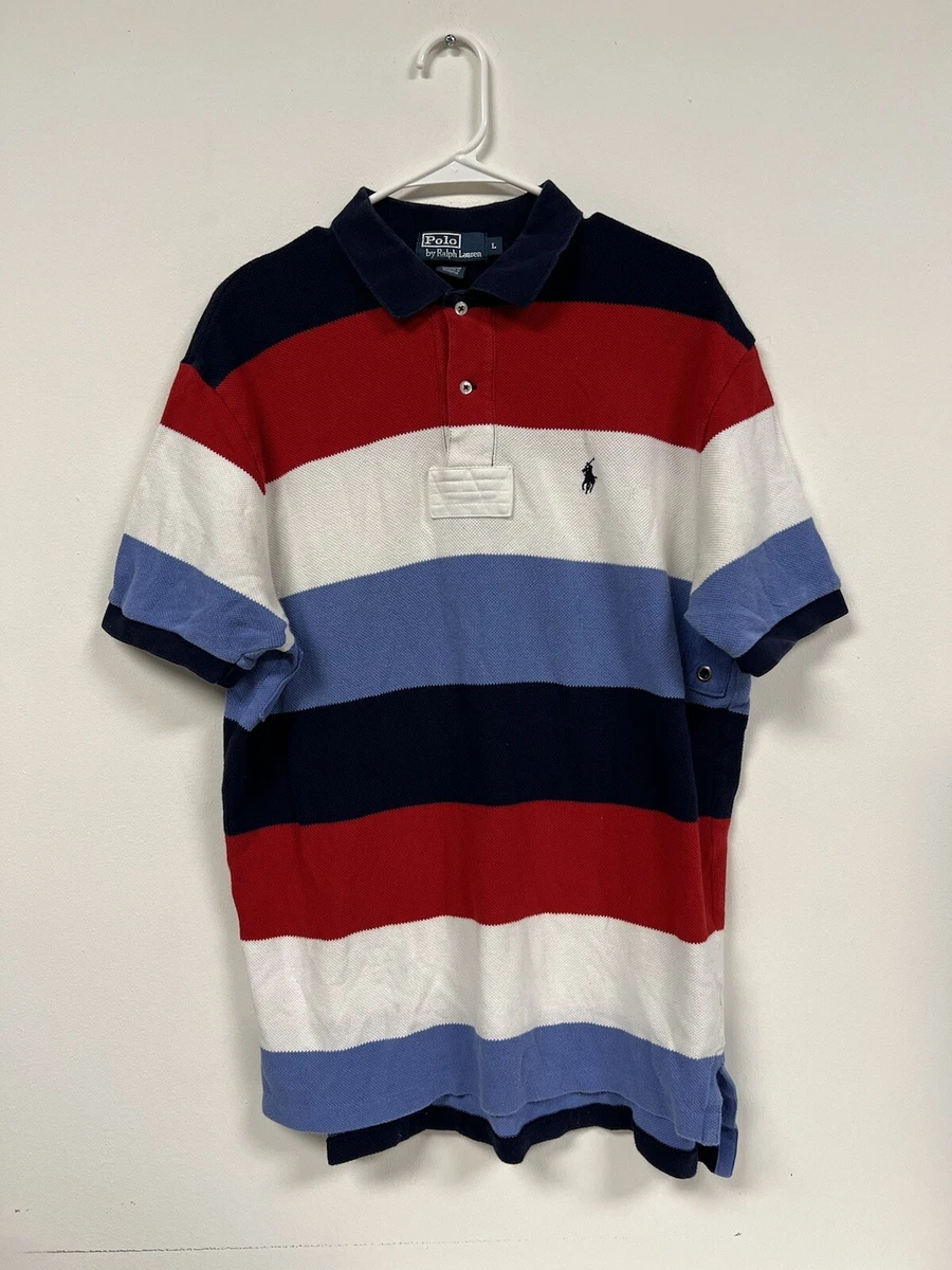 Red white and blue ralph lauren polo best sale shirt