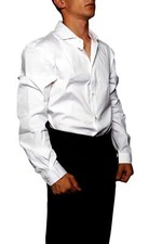 NWOT Versace New Men's Size 40 WHITE TUX TUXEDO FORMAL SHIRT Button Up