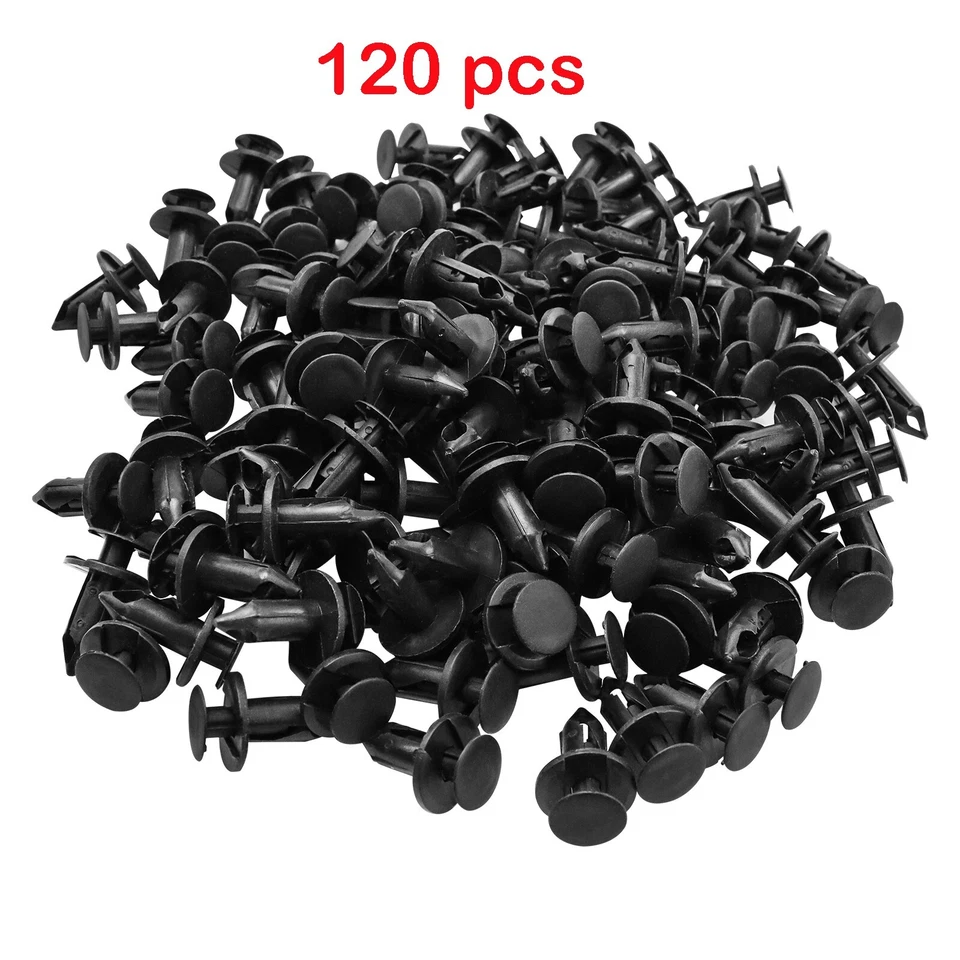 120 Шт. 8 мм бампер зажимы фиксатор автомобиля пластиковые заклепки крепеж крыло толчок - Изображение 3 из 4