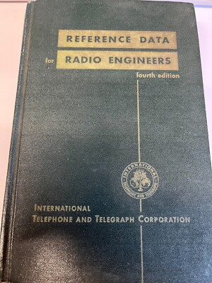 Reference Data For Radio Engineers 4TH EDITION 1956