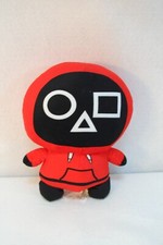 Squid Game Square Circle Triangle Head Red Jacket Guard Classic Plush Doll RARE