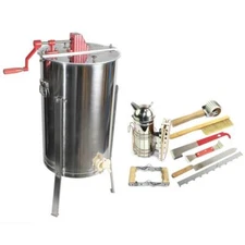 2 Frame Honey Extractor with Complete Beginners Bee Hive Tool Kit - GL-E2-TK1