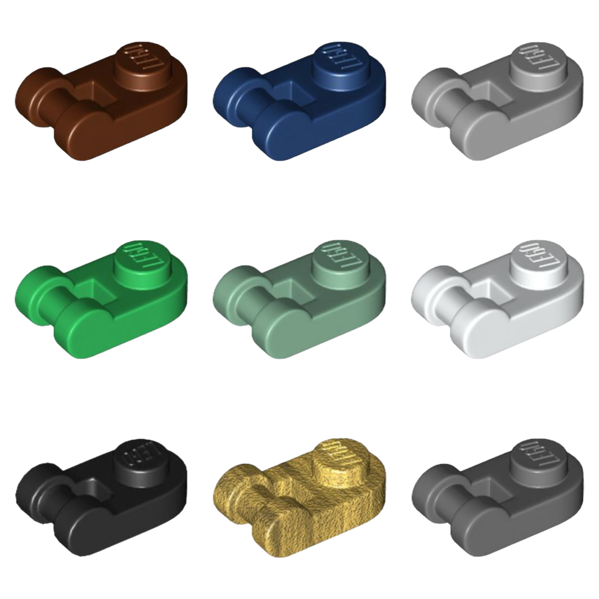 LEGO Part 26047-Pack of 10 Pieces Plate Round 1x1 W/Bar Handle