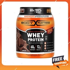 Body Fortress Super Advanced Whey Protein Powder, Chocolate, 1.78 lbs