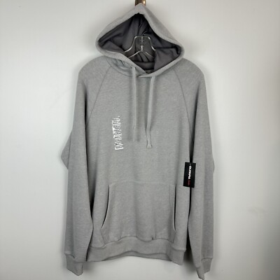 Olympia Sports Hoodie Mens Medium Unisex Gray Pullover Long Sleeve Sweatshirt DE