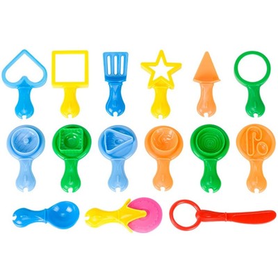15 PCS Plastilin Verschiedene Kunststoff Formen Werkzeuge